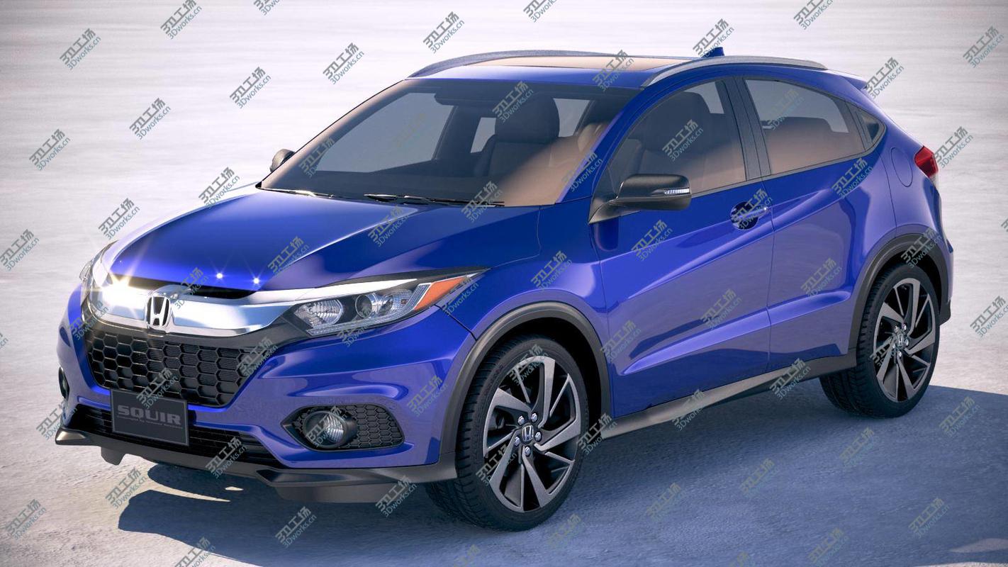 images/goods_img/2021040235/Honda HR-V 2018 US 3D model/1.jpg